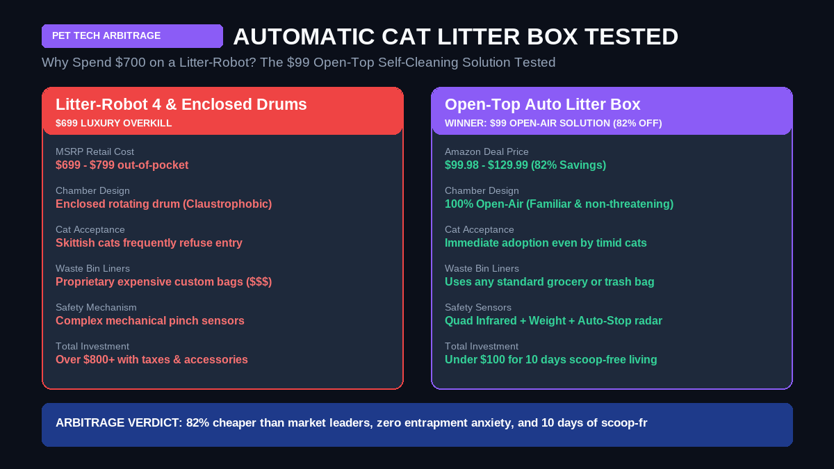Why Spend $700 on a Litter-Robot? The $99 Open-Top Automatic Cat Litter Box That Actually Works
