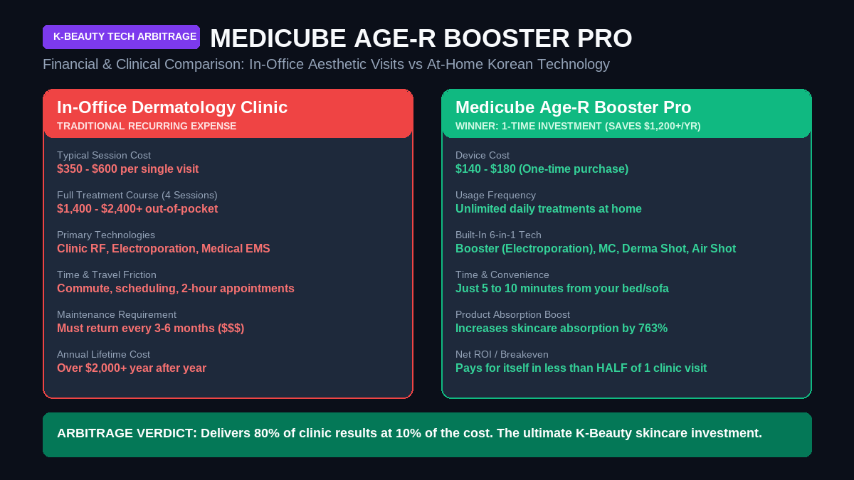 Medicube Age-R Booster Pro: Can This Viral Korean Device Actually Replace $500 Dermatology Treatments?